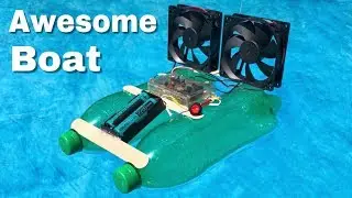 How to Make RC Bottle Boat with Computer Fans
