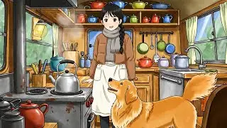 Bus Refuge in the Snowy Highlands: Aurora, Tofu, and Winter Love | Ghibli Anime Video