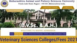 Bachelor of Veterinary Sciences & Animal Husbandry(B.V.Sc. & A.H.) Colleges, seats & their Fees 2021
