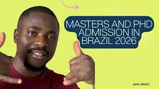 MASTERS AND PHD ADMISSION IN BRAZIL | 2026       #BrazilScholarship #MSc2026 #PhD2026 #StudyInBrazil
