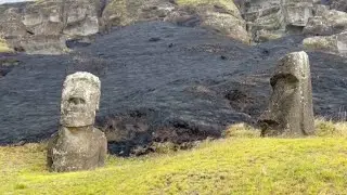 Fire causes 'irreparable damage' to statues on Chile's Easter Island