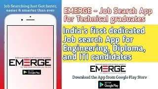 How to register candidate profile on latest EMERGE - Job Search App | Jobs and Training Alerts