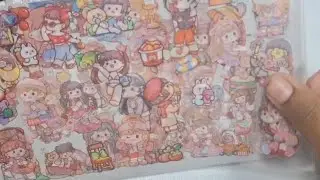 ASMR sticker🥰Kawaii journal ideas😍kawaii journal sticker decoration🥰asmr sticker washi tape journal😍