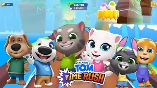 Talking Tom Time Rush All Characters | Dino World | Stone Bike | Roy Rakoon Boss Gameplay