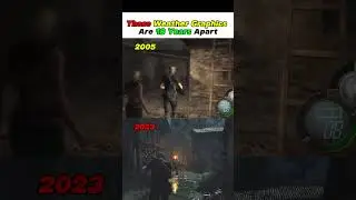 These weather graphics are 18 years apart #residentevil4 #shorts