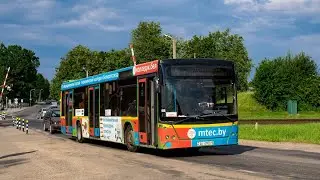 Молодечно. Поездка в автобусе МАЗ-203.065, Г/№ AI 4163-5, маршрут №18а (13.03.2022)