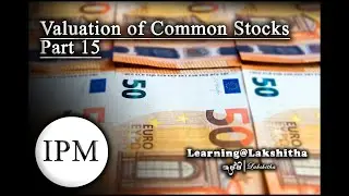 VALUATION OF COMMON STOCKS - PART 15 - IPM