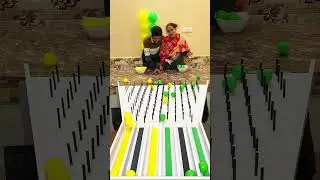 Fastest to Pop all Balloon Wins! #challenge #ballongame #game #gamechallengeathome #wifevshusband
