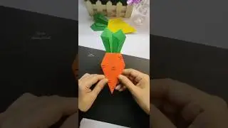 How to make paper carrot 🥕| DIY Origami Carrot #shorts #youtubeshorts #viral #diy #foryou