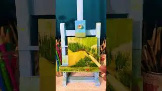 Short relaxing  video, mini pintura al &oacute;leo. #creativeart
