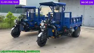 2 Siêu Phẩm Xe Ba Bánh Máy Dầu Kubota V2203.Cầu số 2,5tấn Phanh Hơi Lốc Kê.Gắn Tời Động Cơ Xe Máy!