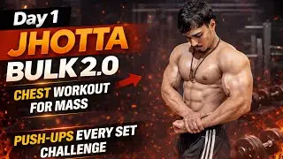 Day 1 | Jhotta Bulk 2.0 &ndash; Chest Workout for Mass | Push-Ups Every Set Challenge