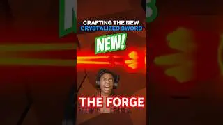 Crafting the NEW Crystalized Broadsword in The Forge ROBLOX #dyakoblox #roblox #update #theforge