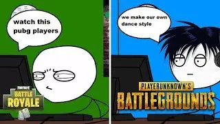 PUBG GAMERS VS FORTNITE GAMERS FUNNY STICKMAN ANIMATION (PARODY)