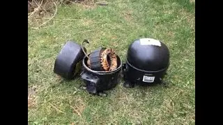 Scrapping a compressor for copper. It&rsquo;s definitely worth it!