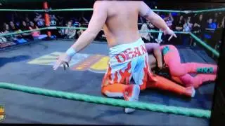 Dean Allmark's vaulting moonsault