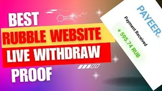 How to earn free rubble||New rubble earning website Live withdraw proof!!