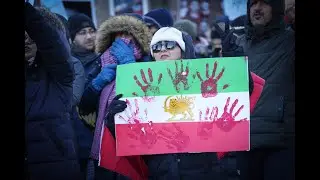 Ottawa: protesters rally in support of the uprising in Iran, calling for the fall of the regime.