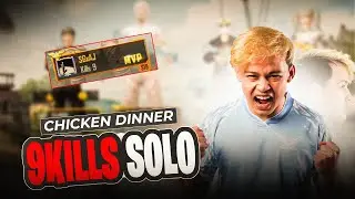 SOLO 9 KILLS GAMEPLAY | SKYLIGHTZ GAMING