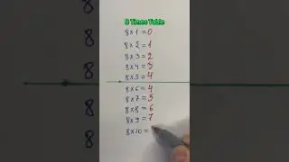 Learn the 8 Times Table in Seconds | Math Hack for Kids! #maths #easylearning #education