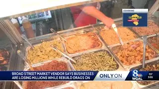 Vendors frustrated by delays in Broad Street Market rebuild after fire