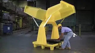 Outdoor Spill Containment: Ultra 4-Drum Hardtop Gull Wing