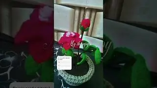 Handmade Crochet Camellia Flower Pot 🌺 | Made with Love #crochetforbeginners #trending #crochet