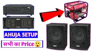 Ahuja mini djsetup | 2bass 2 speaker with genereter full review