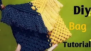 Bag Tutorial  | Hand Bag | Macrame Purse Tutorial | Macrame Purse Banana  | How To Make Purse ||