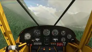 Takeoff and Landing Savage Cub at Quatam River Airport, British Columbia