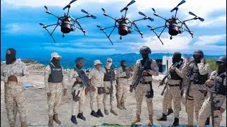 DRONE Kap tonbe Laa Operasyon Gason Pa Kanpe Anpil Bandi Gentan Bwè dlo Bouch yo