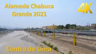 [4K] 🚶🏽 Alameda CHABUCA GRANDA 🚶🏽 WALKING Tour Centro de Lima Perú 2021