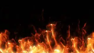 Realistic Orange Fire Background with black screen | MD Animated Backgrounds | Free Video Background