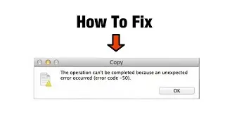 How To Fix Error 50 On Mac