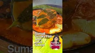 king Fish Cutting & Smoky Cooking | Village Style Recipe #shorts #cooking #spicyfood