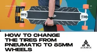 How to change the tires from pneumatic to 85mm wheels