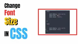🔥 How to Change Font Size Using CSS in 1 Minute! (Beginner-Friendly)