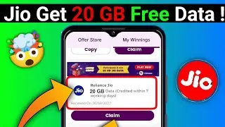 JIO FREE DATA | Get Daily Free JIO INTERNET 20 GB Data || Redeem Now | Jio Free Data tricks in 2022!