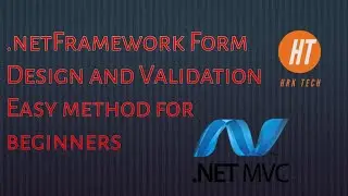 dotnet Framework Form design and validation very easy method for beginners (easy tutorial)