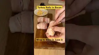 Juicy turkey rolls wrapped in bacon - Oven magic #easyisenough #ovenrecipes #delicious #easydinner