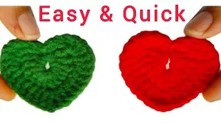 Easiest Valentine's Day Crochet Heart ❤️ | Crochet Heart Tutorial for Beginners.
