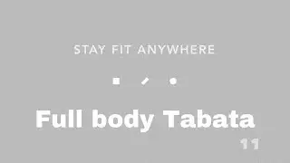 STAY FIT ANYWHERE | 4min Tabata 11 - many jumps