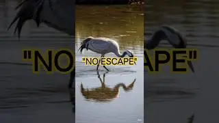 Crane vs Frog | One Strike, No Escape #wildlife #birds #shorts #crane #frog #riverwater #precision