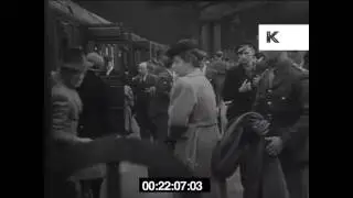 1940s York Train Station, UK Railway