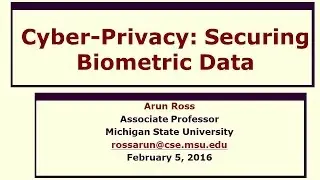 Cyber-Privacy: Securing Biometric Data