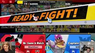 SaltyArena S6#18 Winner Quarter, Blacksoul (Q&W) VS Bilbol (K.rool,Cpt.Falcon,Kazuya)