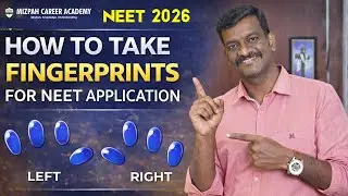How to Take Fingerprints for NEET Application | Step by Step Guide | How to Upload Finger Impression