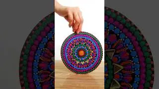 Mesmerizing Hand-Painted Mandala Dot Art 🌀 | Mindful Strokes