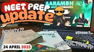Highly Productive Day? | Anxiety..Stress.. Study hours Today? | #neet#jee#neet2025#neet2026#aiims