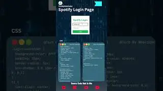 Spotify Login Page Using Html,Css And Javascript|| Source Code Link In Description 